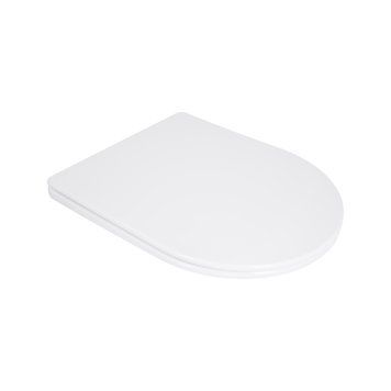 Сидіння для унітазу Qtap (Taurus 490) 422x360x30 мм, White, з мікроліфтом, Slim Duroplast, Quick Release QTSC179W49383 SD00055507 фото