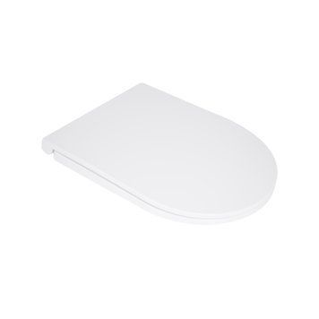 Сидіння для унітазу Qtap (Kolibri) 455&times;360&times;30 мм, White, з мікроліфтом Slim Duroplast, Quick Release QTST179W49488 SD00055612 фото