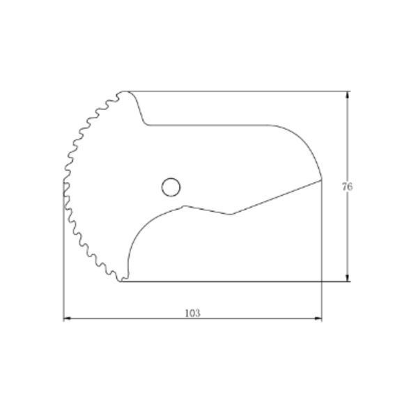 Лезо для ножиць Thermo Alliance STD-002 d20-40, нержавіюча сталь SD00054487 фото