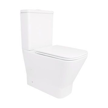 Унітаз-компакт Qtap Cardinal Ultra Quiet безободковий з сидінням Soft-close QT04222168AUQ3W SD00051950 фото
