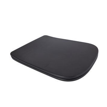 Сидіння для унітаза (Tern 490) 435x344x50 мм, Matt Black, з мікроліфтом, Slim Duroplast, Quick Release QTSC179MB47354 Qtap SD00053478 фото