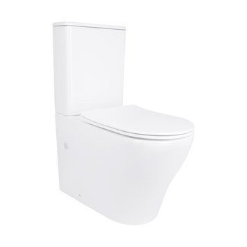 Унітаз підлоговий Qtap Virgo Ultra Quiet безобідковий з сидінням Soft-close WHITE QT18226092AW SD00052581 фото