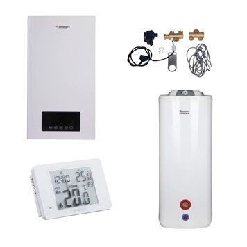 Комплексне рішення Thermo Alliance для котельні: електричний котел 6 кВт + комплект підключення бойлера + комбінований підлоговий водонагрівач 100 л SD00053332 фото